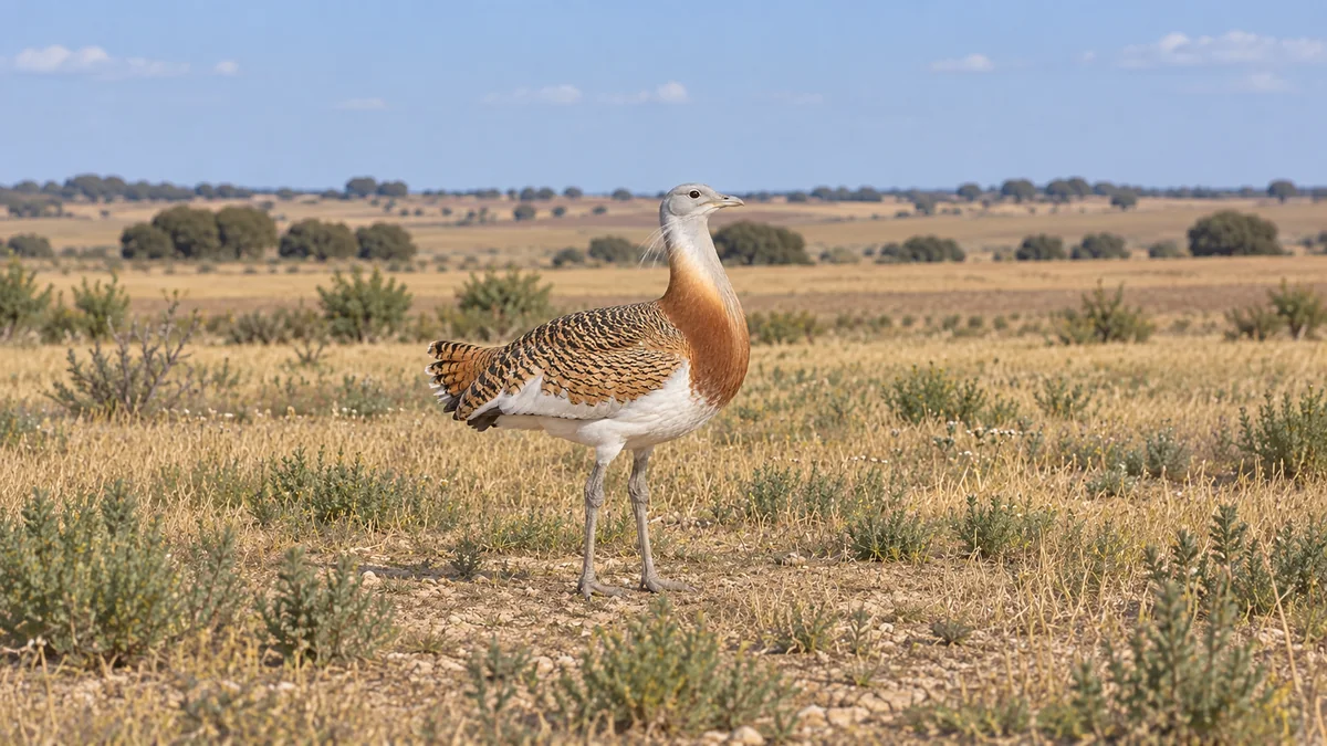 Avutarda: identificación, hábitat y protección en España
